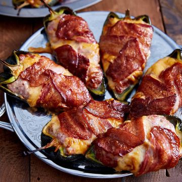 The best smoked stuffed poblano pepper recipe. The peppers are smoky, meaty, cheesy and absolutely delicious. Serve with mashed potatoes. | Taste of Artisan