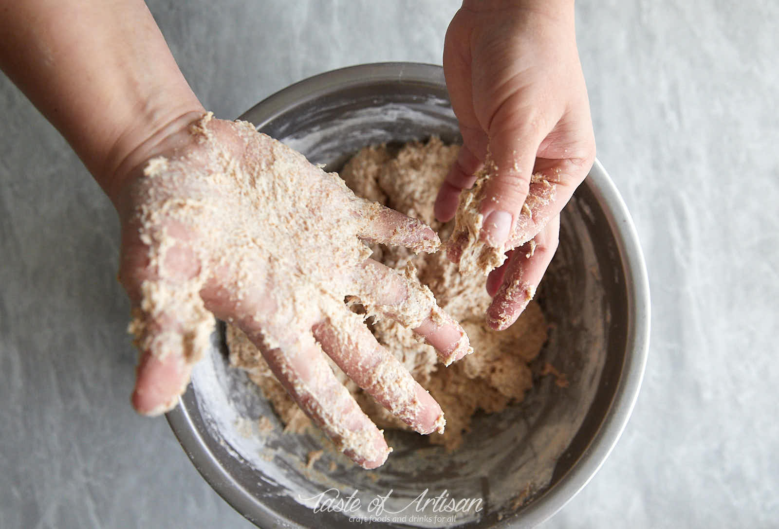 Sourdough-Bread-Recipe-Mixing-Dough 6