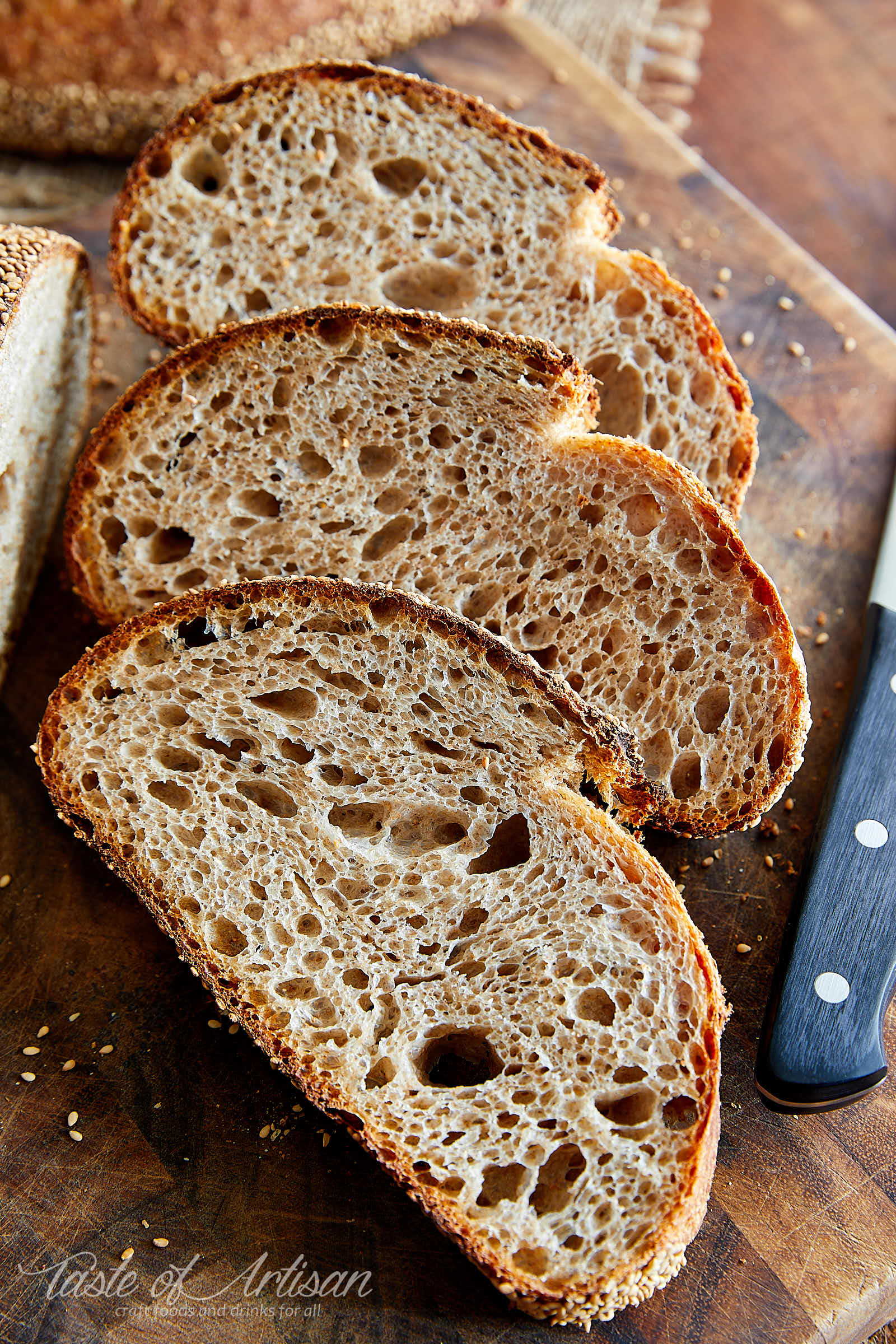 Turn on Captions] The SIMPLEST OPEN CRUMB Sourdough Bread - NO Food Scale,  Banneton or Dutch Oven 