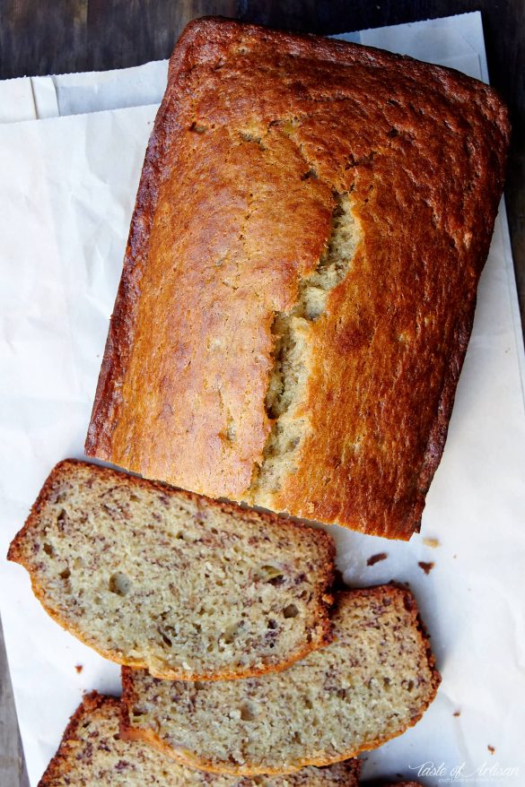 Banana Bread (The Best) - Taste of Artisan