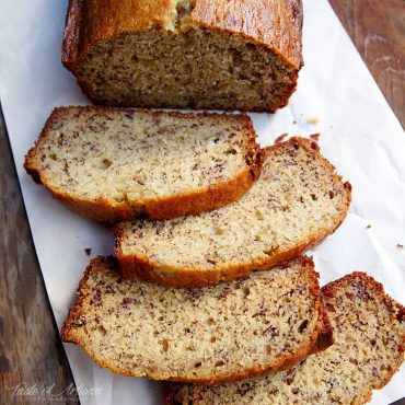 Best tasting Banana Bread ever! No need for a mixer! Delicious, moist and simple classic banana bread recipe. | Taste of Artisan