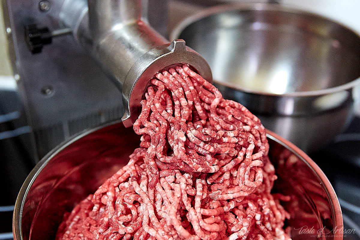 making sausage meat