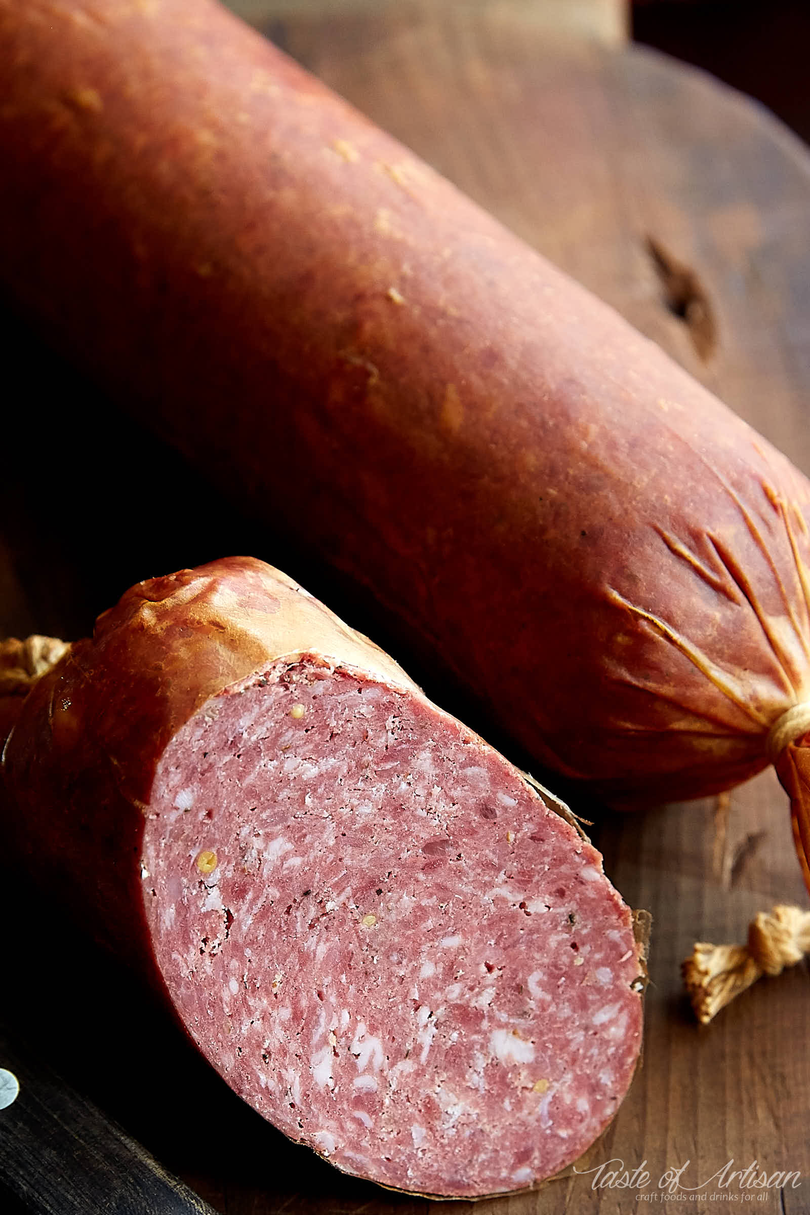 Learn how to make summer sausage at home with these easy to follow illustrated instructions. The best summer sausage recipe.| Taste of Artisan