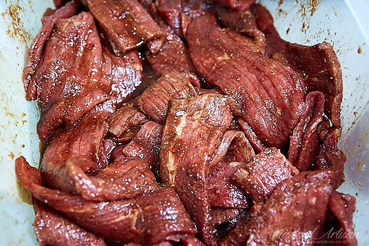 Beef jerky made in the oven - delicious, chewy and addictive. | Taste of Artisan