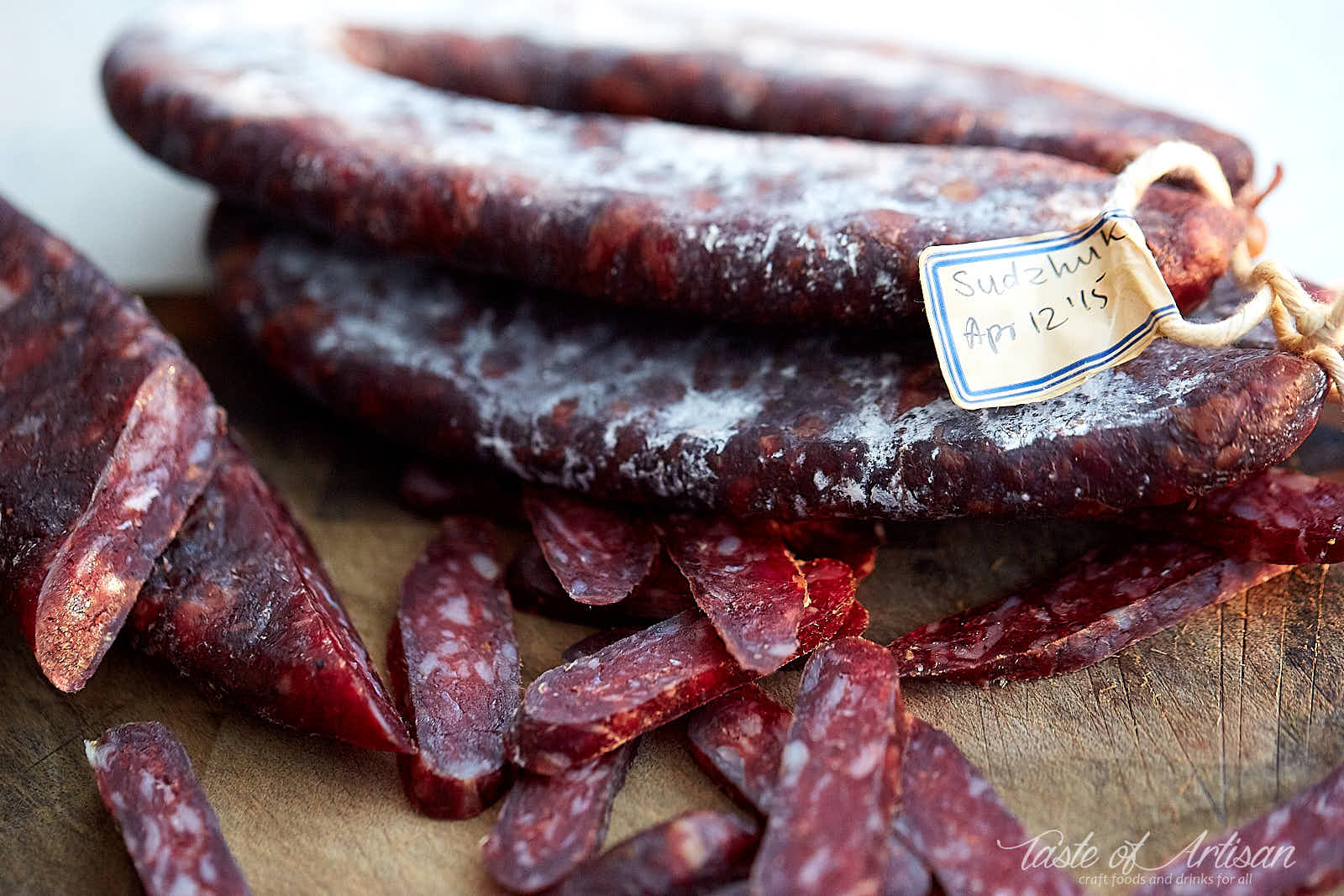 Homemade sujuk (sudzhuk, sojuk) - dry cured beef sausage made from scratch - absolutely delicious. | Taste of Artisan