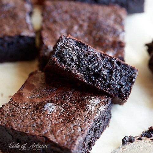 Flourless Brownies (Gluten-Free) - Taste of Artisan