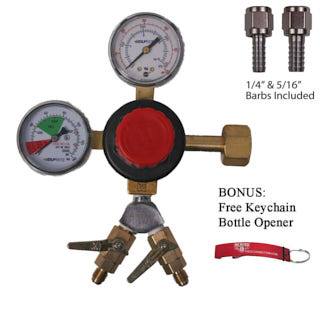 Dual CO2 regulator.