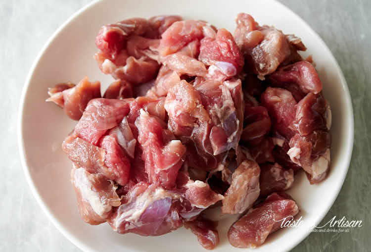 Class II and Class III pork in a bowl.