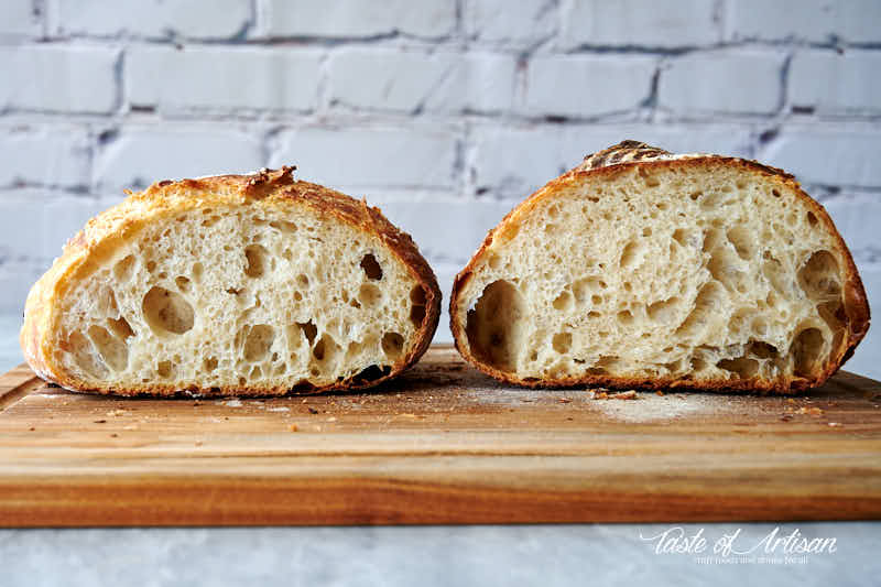 Dutch Oven Sourdough Bread (No Knead) - Champagne Tastes®