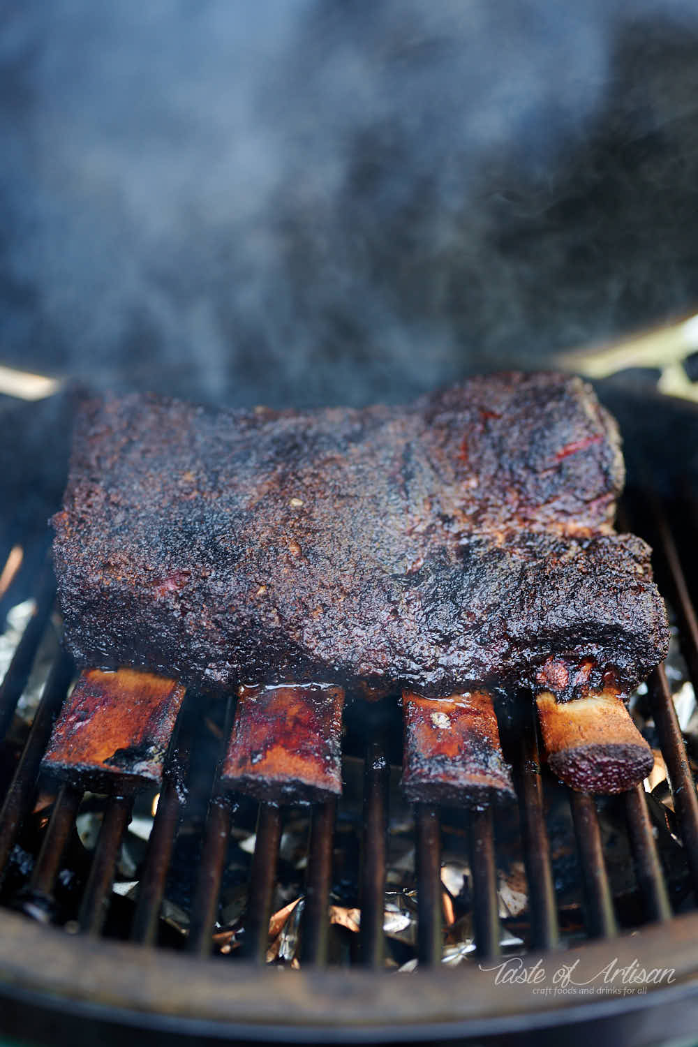 Beef ribs hotsell in smoker