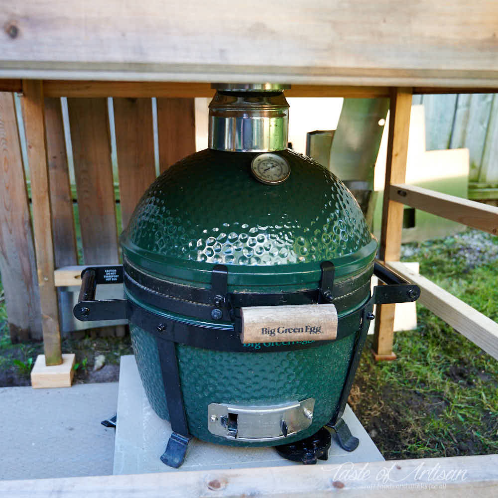 BGE Minimax used to provide heat to the smokehouse.