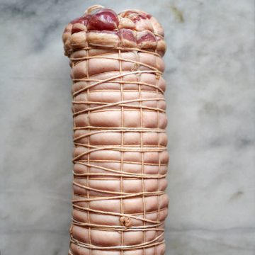Rolled and tied punchetta