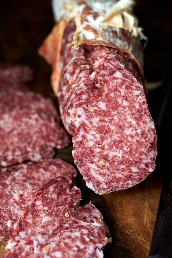 Sliced Fennel salami (Salame Finocchiona)