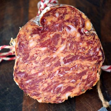 Homemade Calabrese Salami