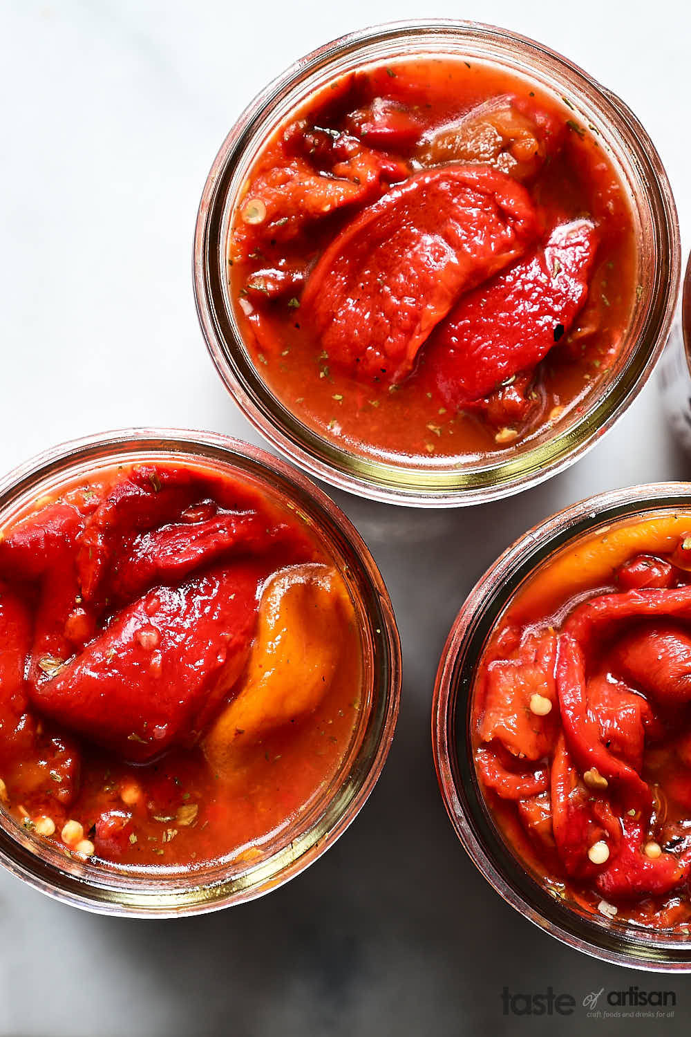 Homemade canned peppers.