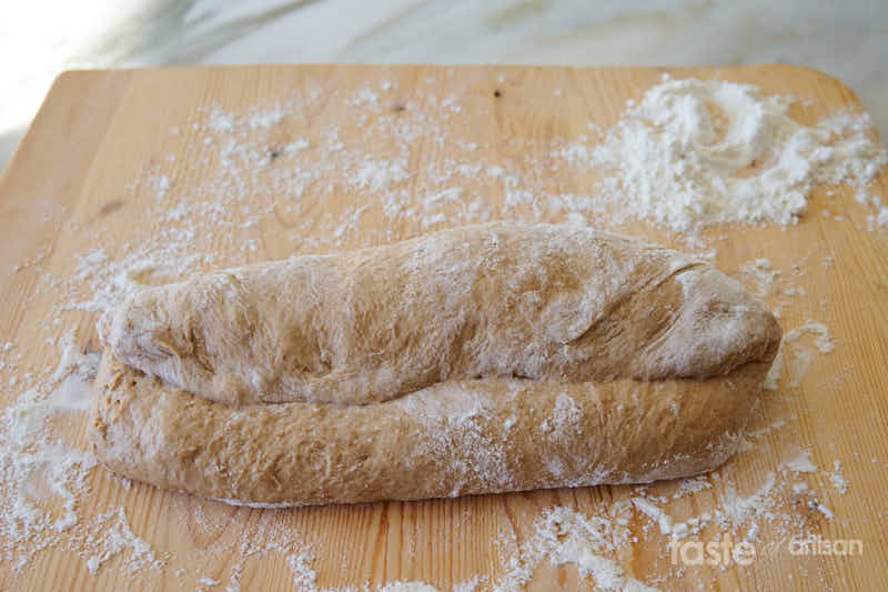 Shaping beer bread dough