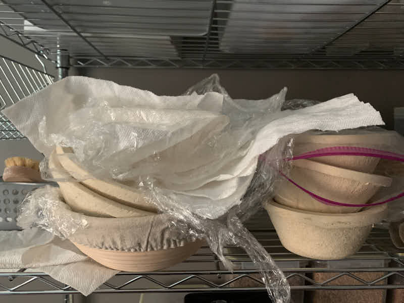 Bread proofing basket covers