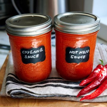 Homemade aji pepper sauce - creamy, full of sweet, tropical fruit notes with good heat and wonderful lingering aftertaste.