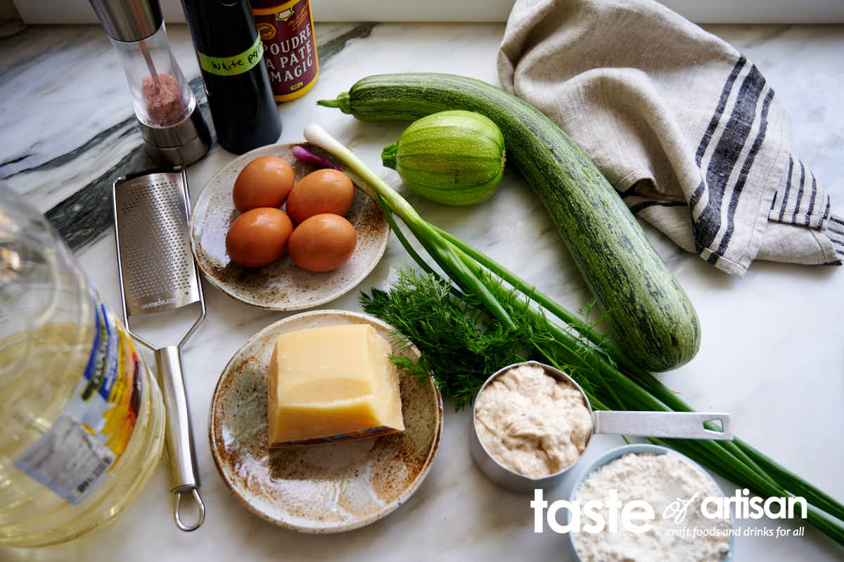 Zucchini Pancake Ingredients